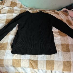 time and true black sweater